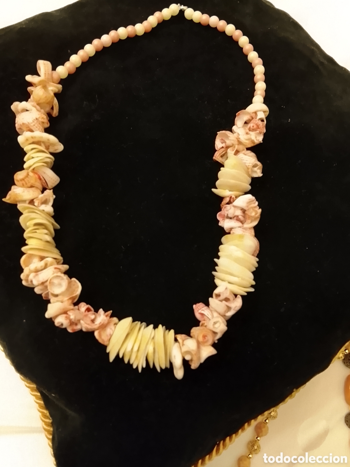 Joyeria: Antiguo collar de conchas ,a&ntilde;os 60 . - Foto 3