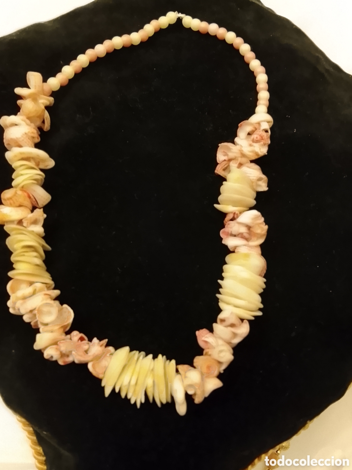 Joyeria: Antiguo collar de conchas ,a&ntilde;os 60 . - Foto 4