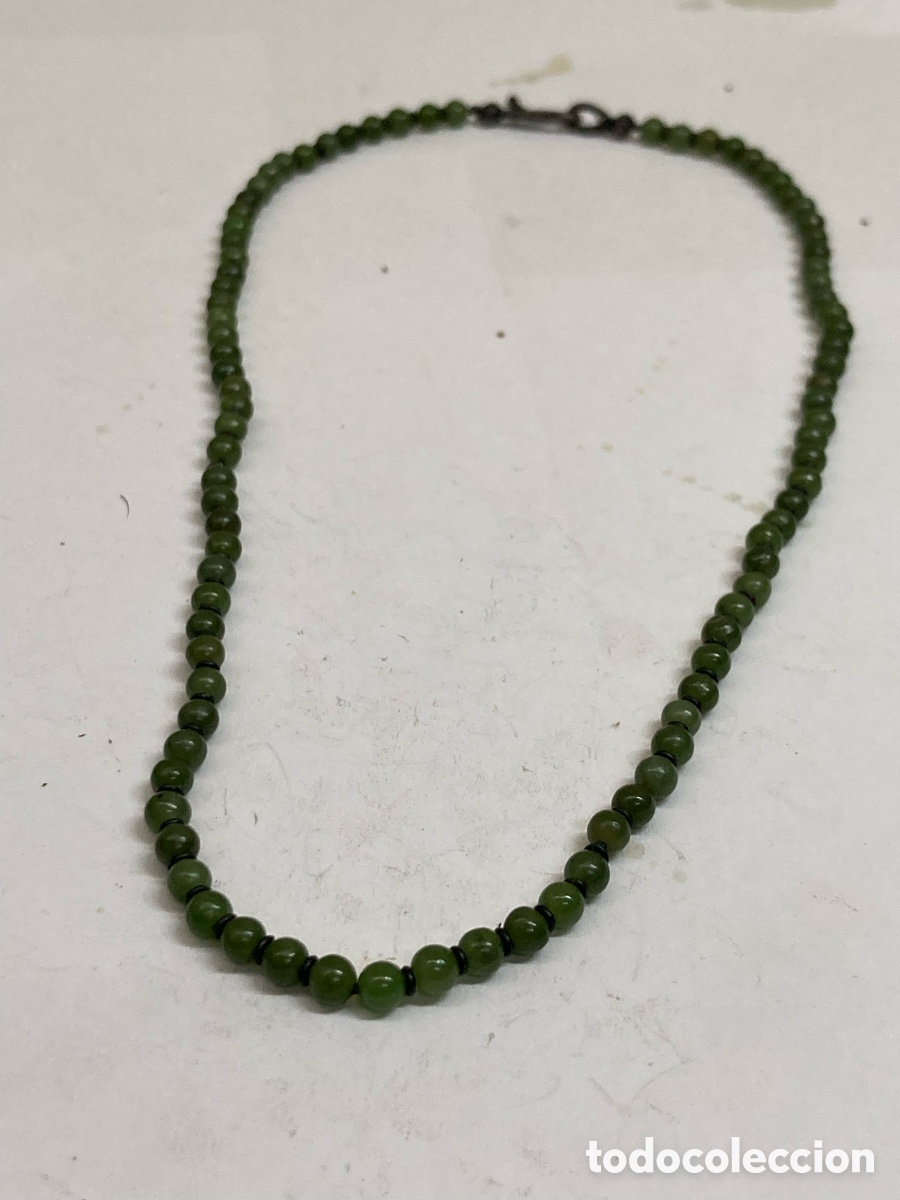 Joyeria: COLLAR DE JADE Y PLATA /COLL18 - Foto 1