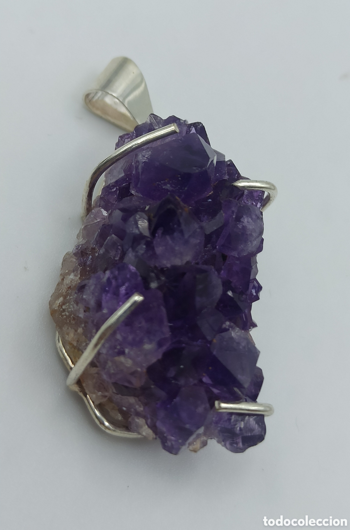 Joyeria: Colgante Drusa Amatista y Plata