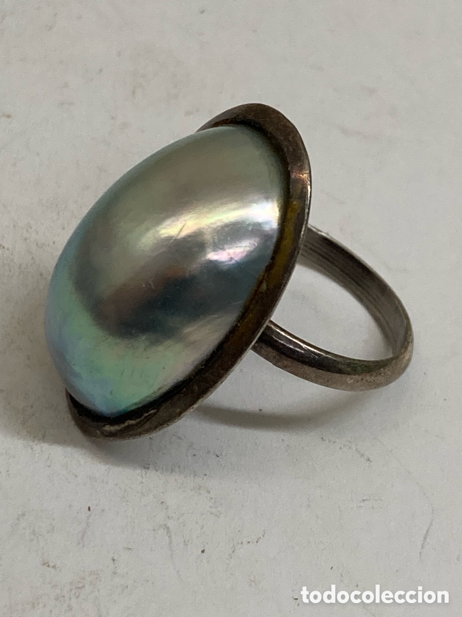 Joyeria: Anillo de plata y perla P507