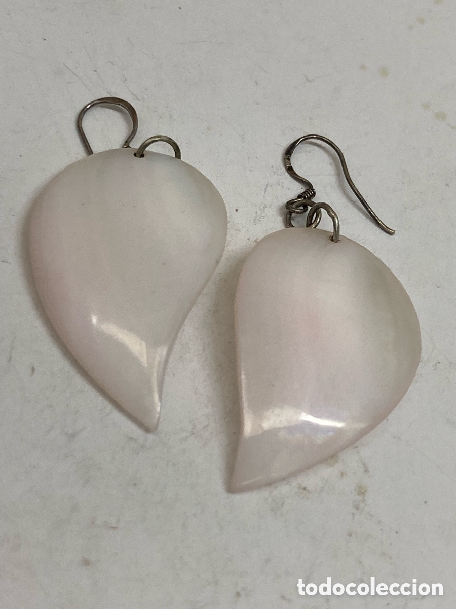 Joyeria: Pendientes de plata y n&aacute;car P507 - Foto 1