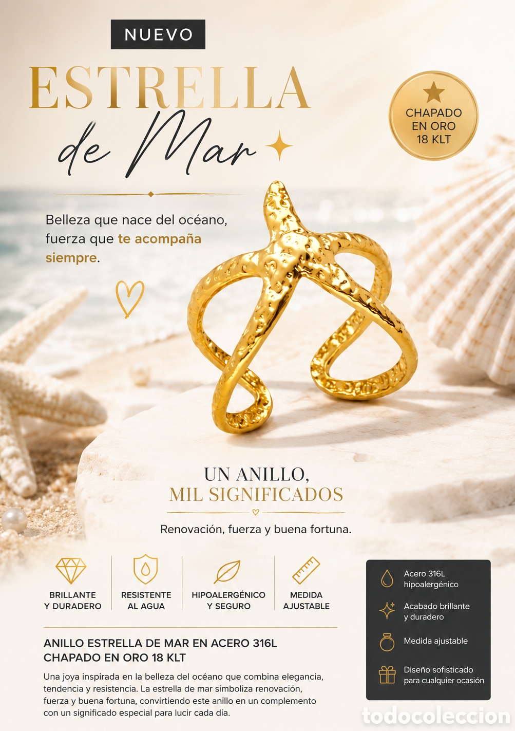 Joyeria: Anillo Estrella de Mar