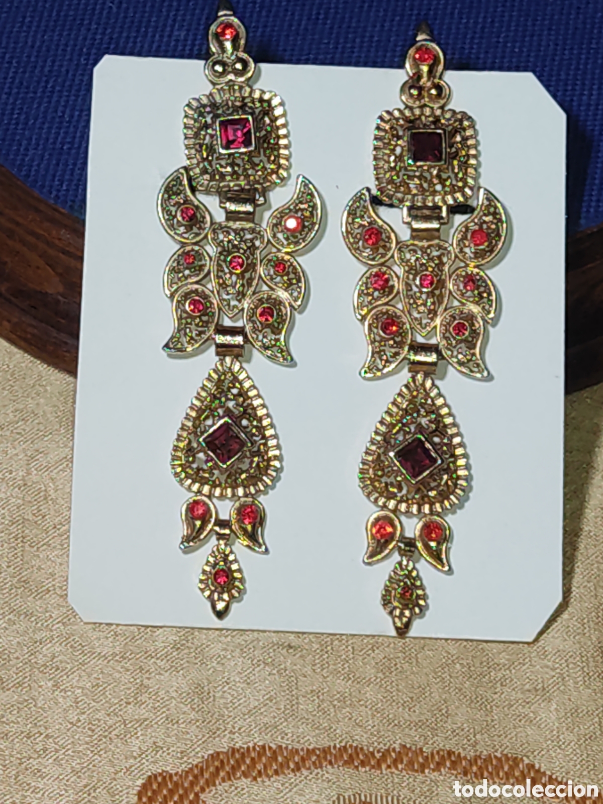 Joyeria: Hermosos pendientes de jotera o para traje regional.Vintage.