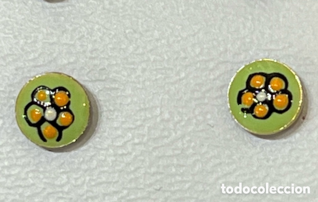 Joyeria: Pendientes. Plata y esmalte. Fantas&iacute;a. - Foto 1