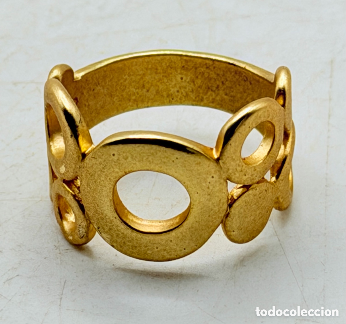 Joyeria: Anillo de Dise&ntilde;o Dorado - Foto 2