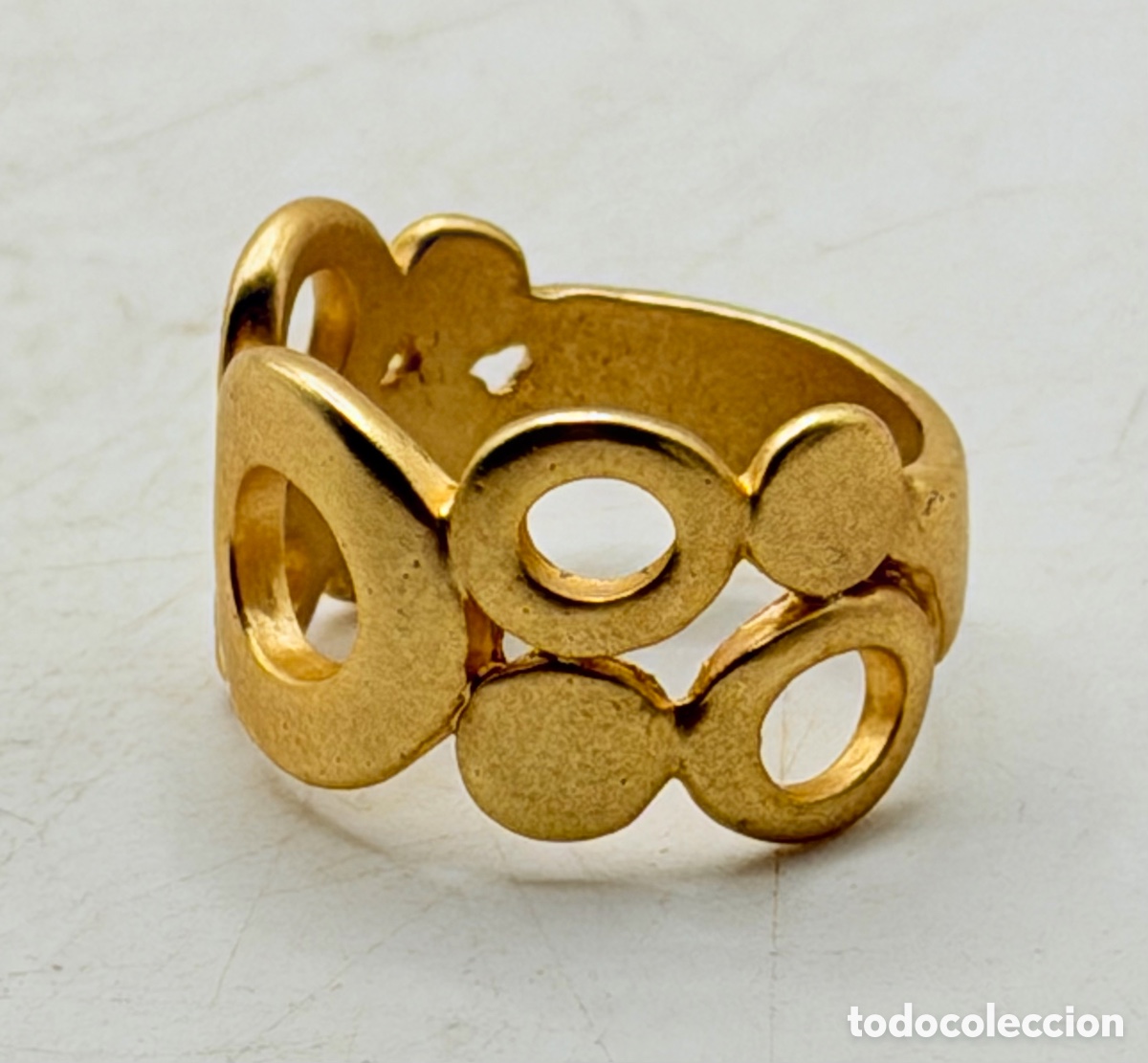 Joyeria: Anillo de Dise&ntilde;o Dorado - Foto 3