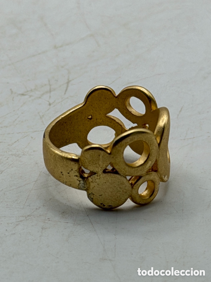 Joyeria: Anillo de Dise&ntilde;o Dorado - Foto 4