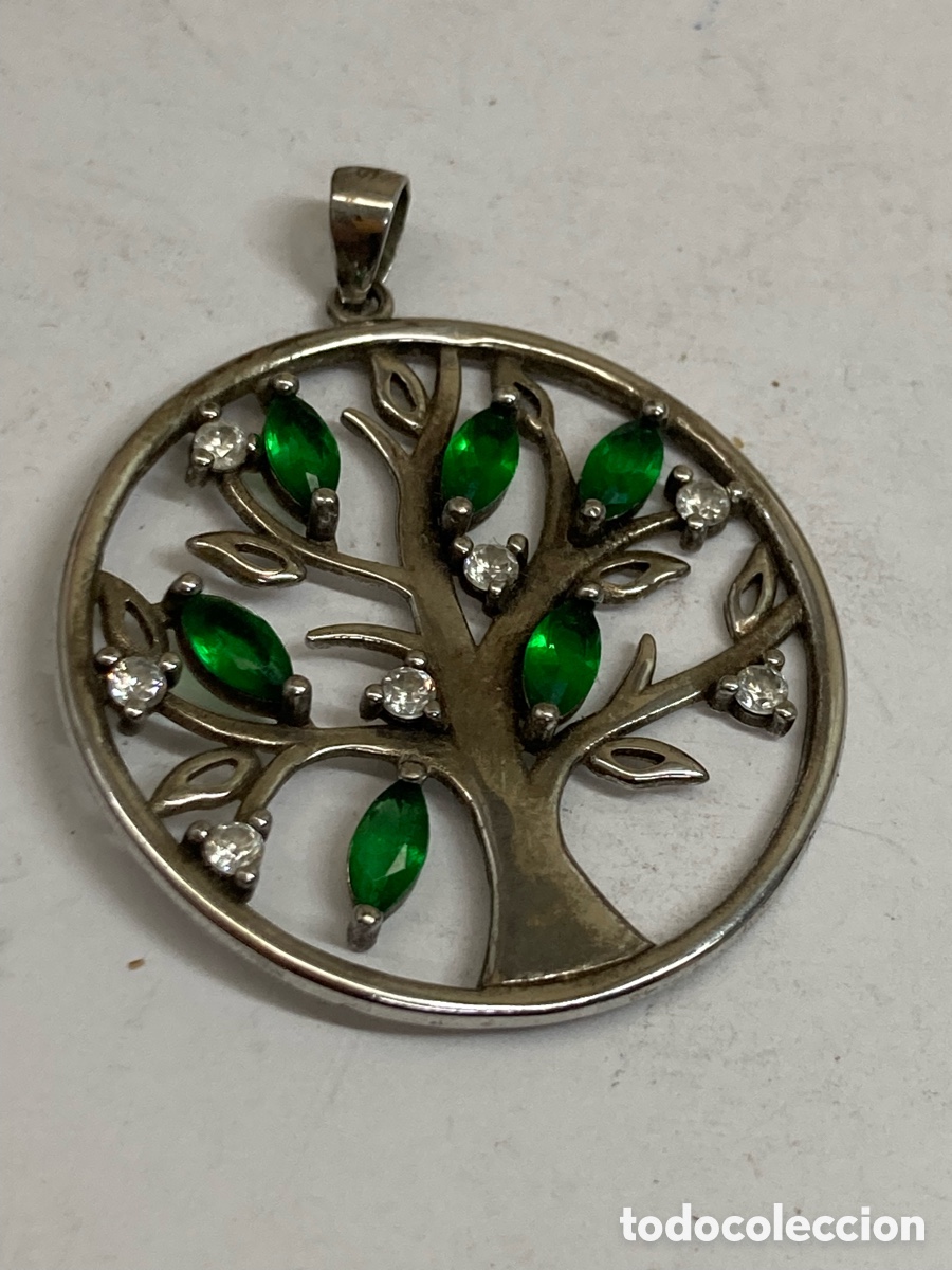 Joyeria: Colgante de plata engastado C631