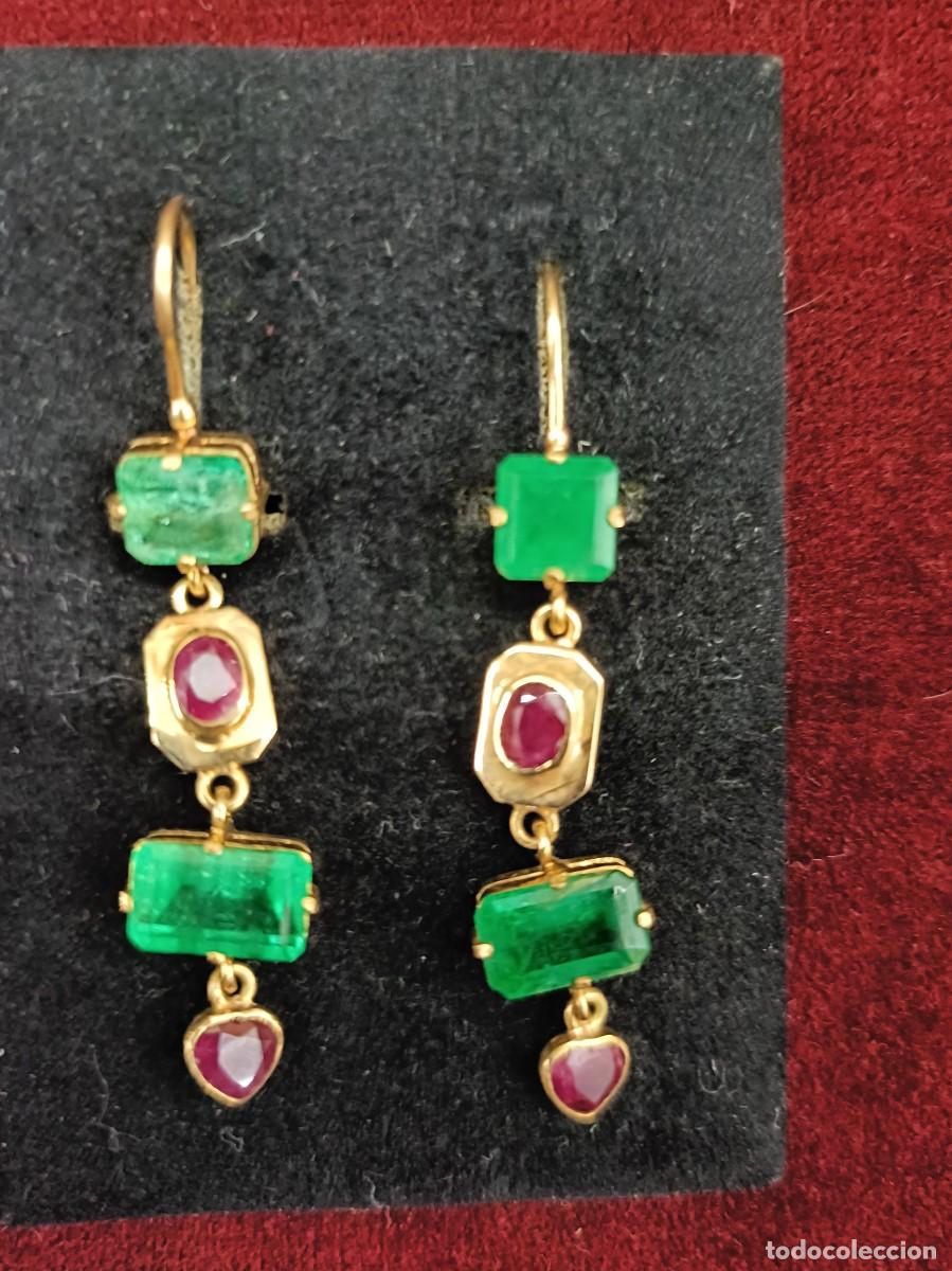 Joyeria: Pendientes largos en oro amarillo 18k - Foto 1
