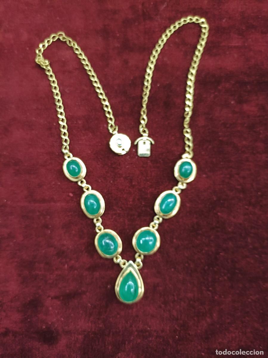 Joyeria: Gargantilla de oro amarillo y crisopasas. - Foto 1