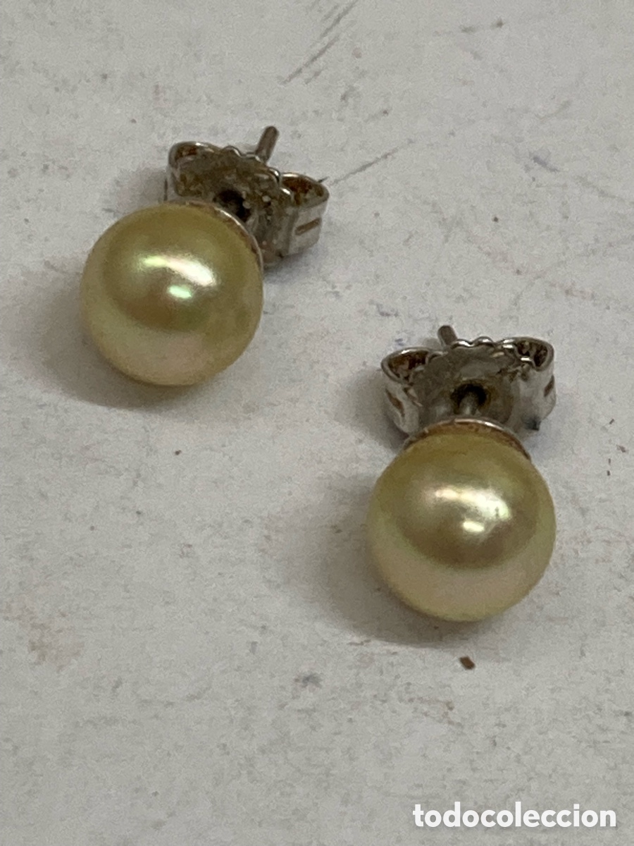 Joyeria: Pendientes de plata y perlas P508 - Foto 1