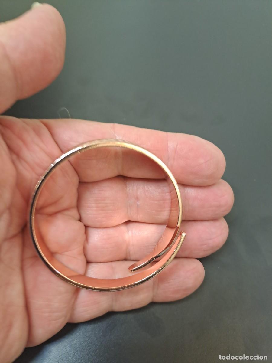 Joyeria: Pulsera de cobre con forma de hoja de sauce, nueva - Foto 7
