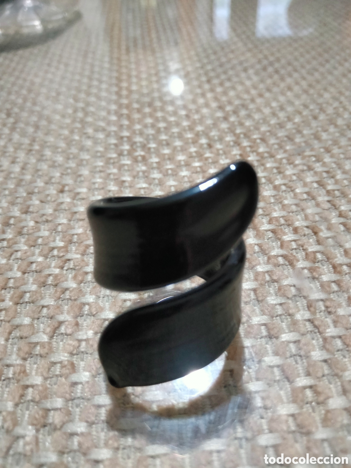 Joyeria: Anillo cristal Murano negro - Foto 2