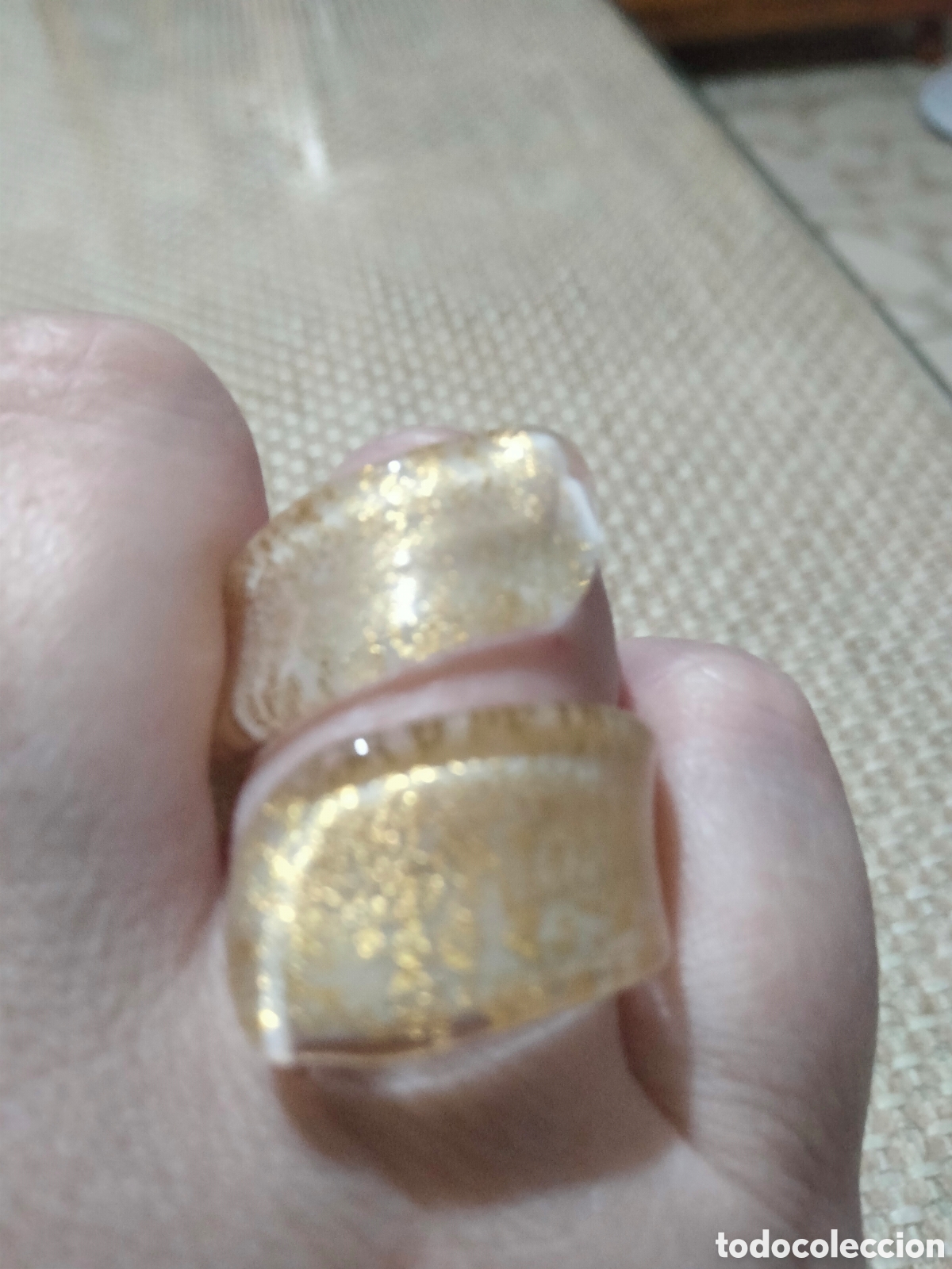 Joyeria: Anillo cristal Murano talla L