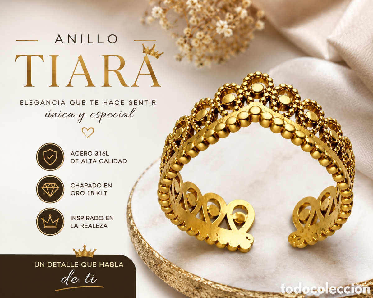 Joyeria: Anillo Tiara ajustable