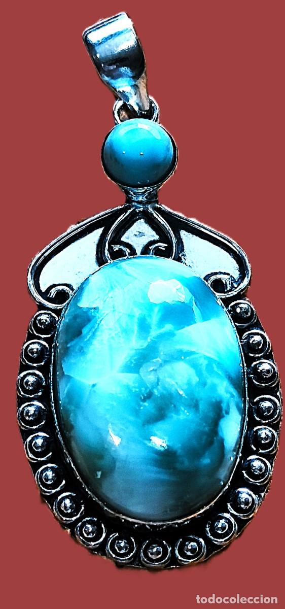 Joyeria: Anillo Plata con Piedra Larimar