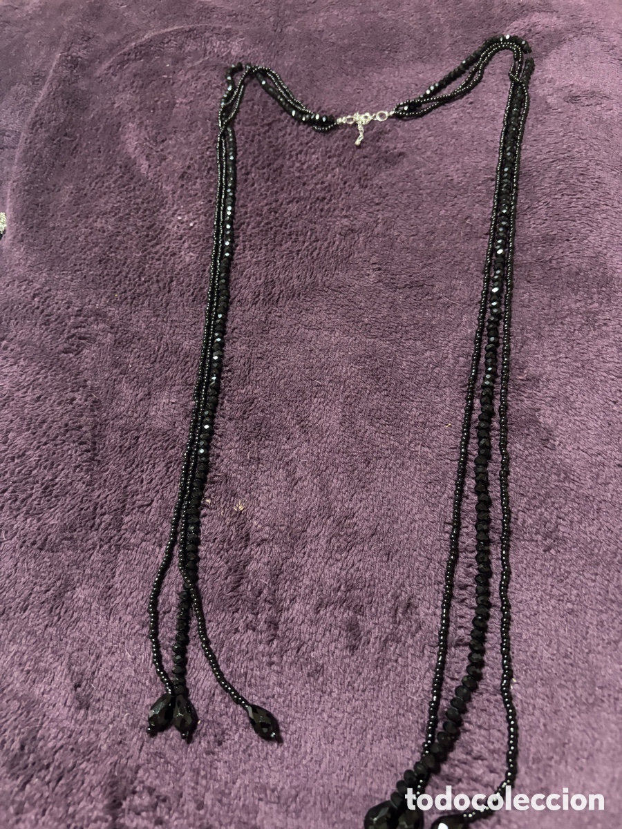 Joyeria: Collar negro largo para anudar - Foto 2