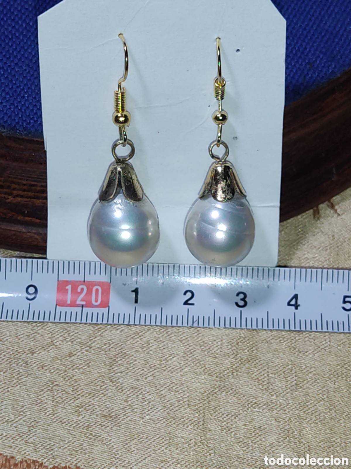 Joyeria: Pendientes con hermosas perlas cultivadas.Vintage.
