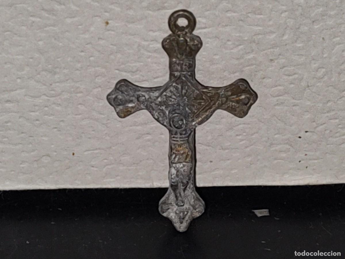 Joyeria: A5- Dije Crucifijo De Metal - 60's - 70's
