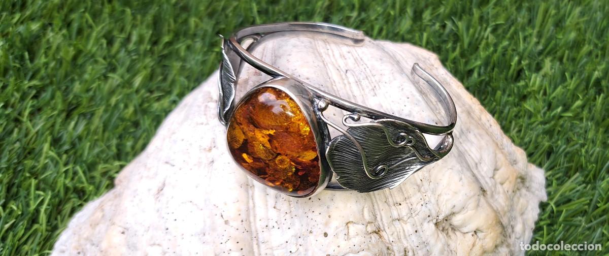 Joyeria: BRAZALETE / PULSERA PLATA DE LEY 925 Y AMBAR ref. DI