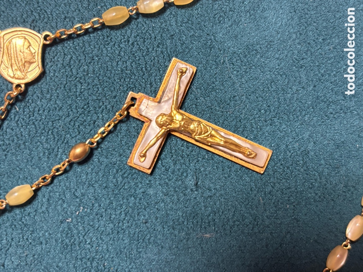 Joyeria: Rosario antiguo dorado - Foto 3