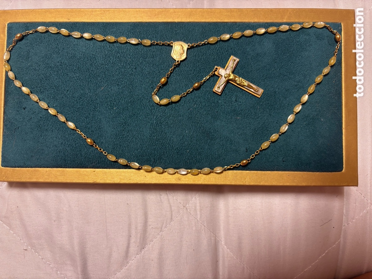 Joyeria: Rosario antiguo dorado - Foto 4