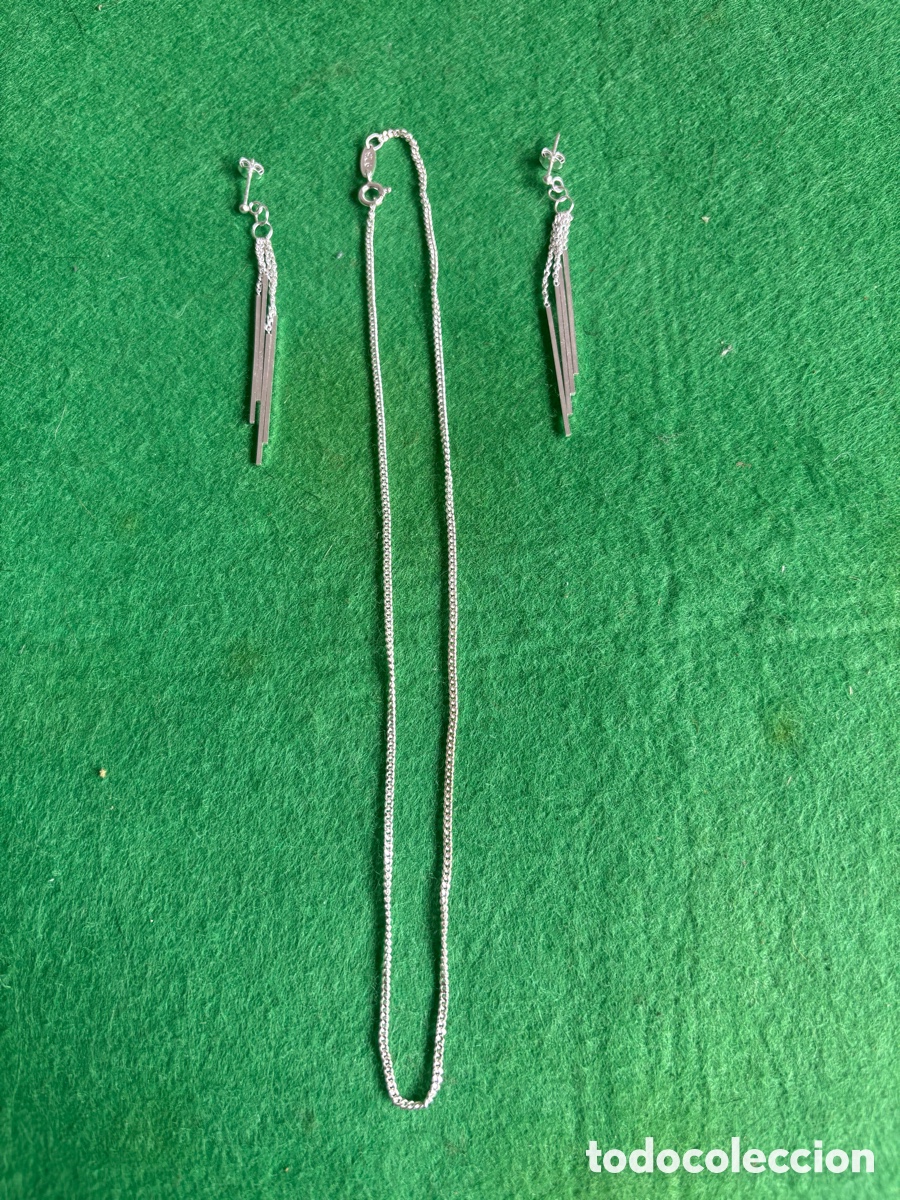Joyeria: Cadena + pendientes plata de ley 925 (A1) - Foto 9