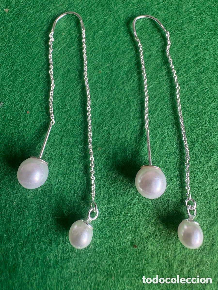 Joyeria: Pendientes plata y perlas (A1)