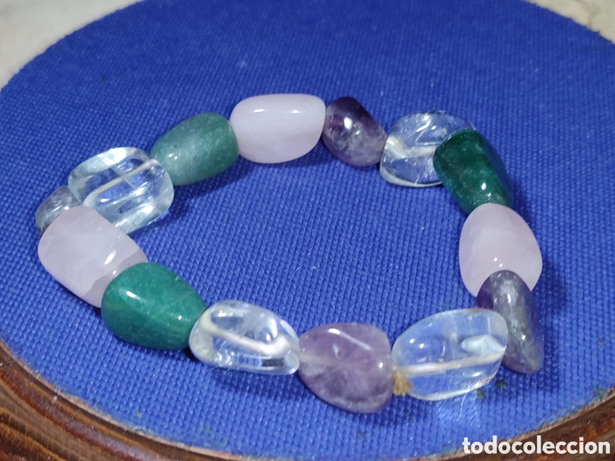 Joyeria: Pulsera de cuarzos naturales.Vintage. - Foto 2