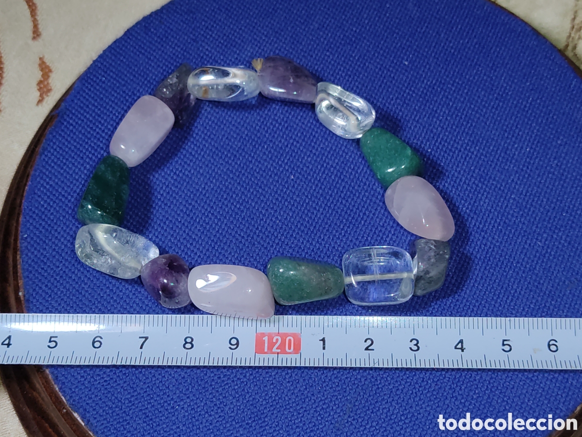 Joyeria: Pulsera de cuarzos naturales.Vintage. - Foto 3
