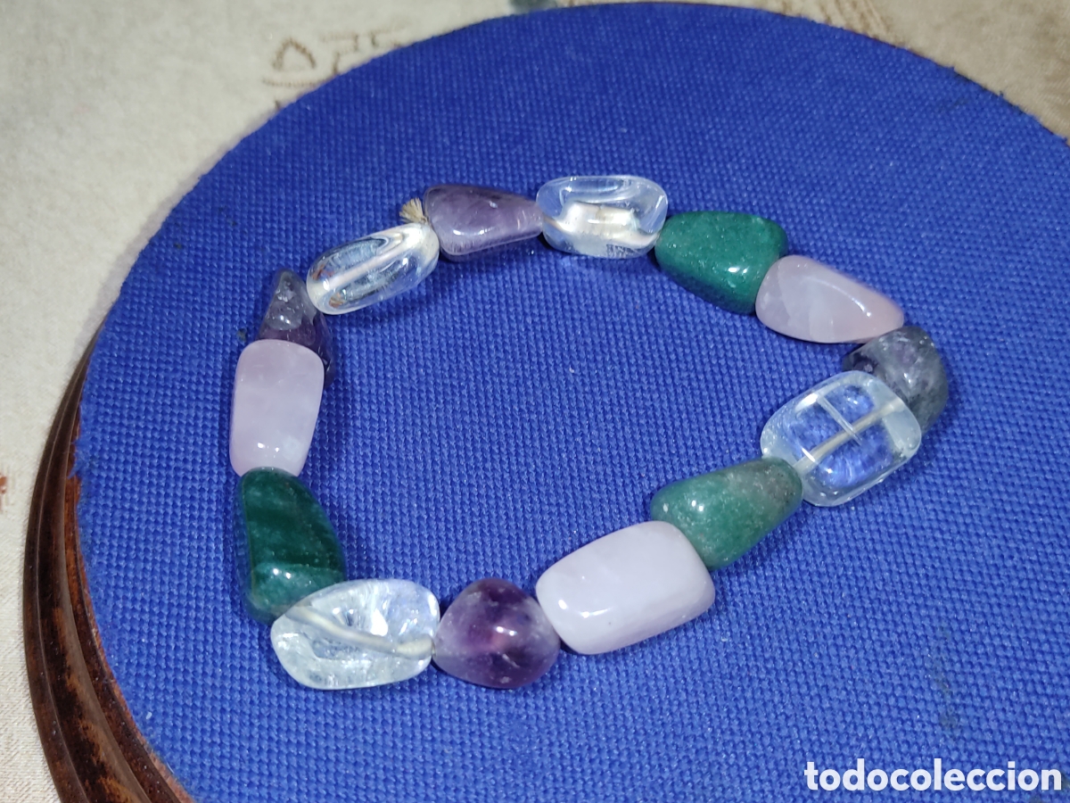 Joyeria: Pulsera de cuarzos naturales.Vintage. - Foto 4