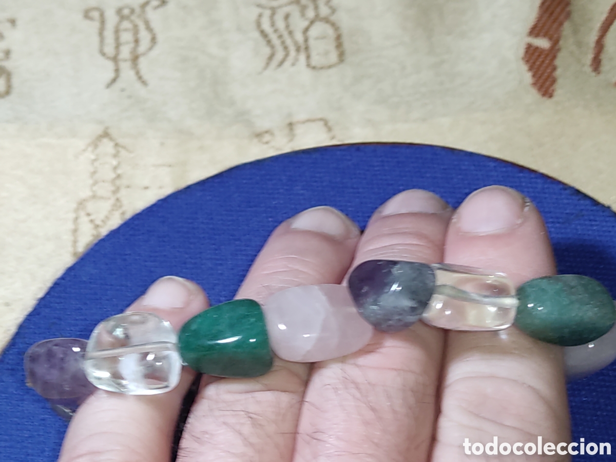 Joyeria: Pulsera de cuarzos naturales.Vintage. - Foto 6
