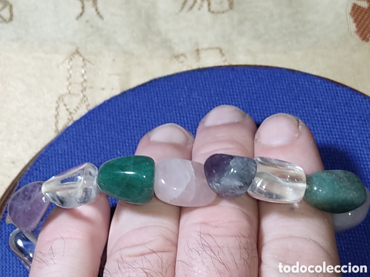 Joyeria: Pulsera de cuarzos naturales.Vintage. - Foto 7