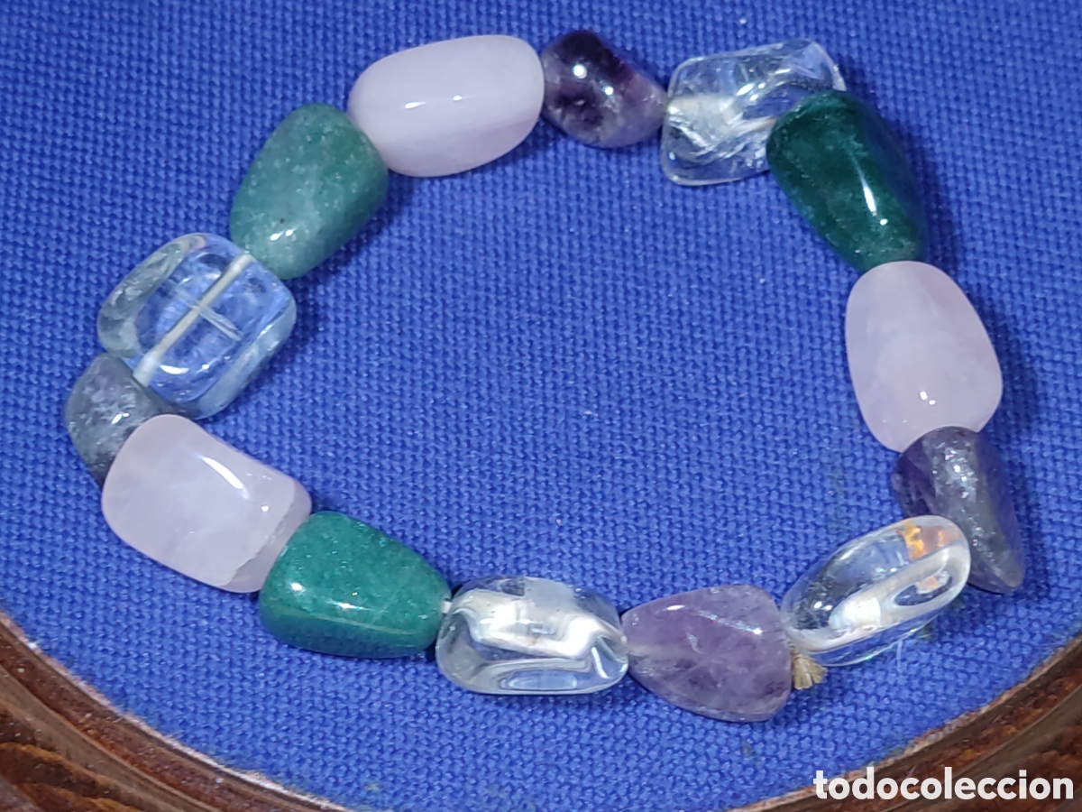 Joyeria: Pulsera de cuarzos naturales.Vintage. - Foto 1