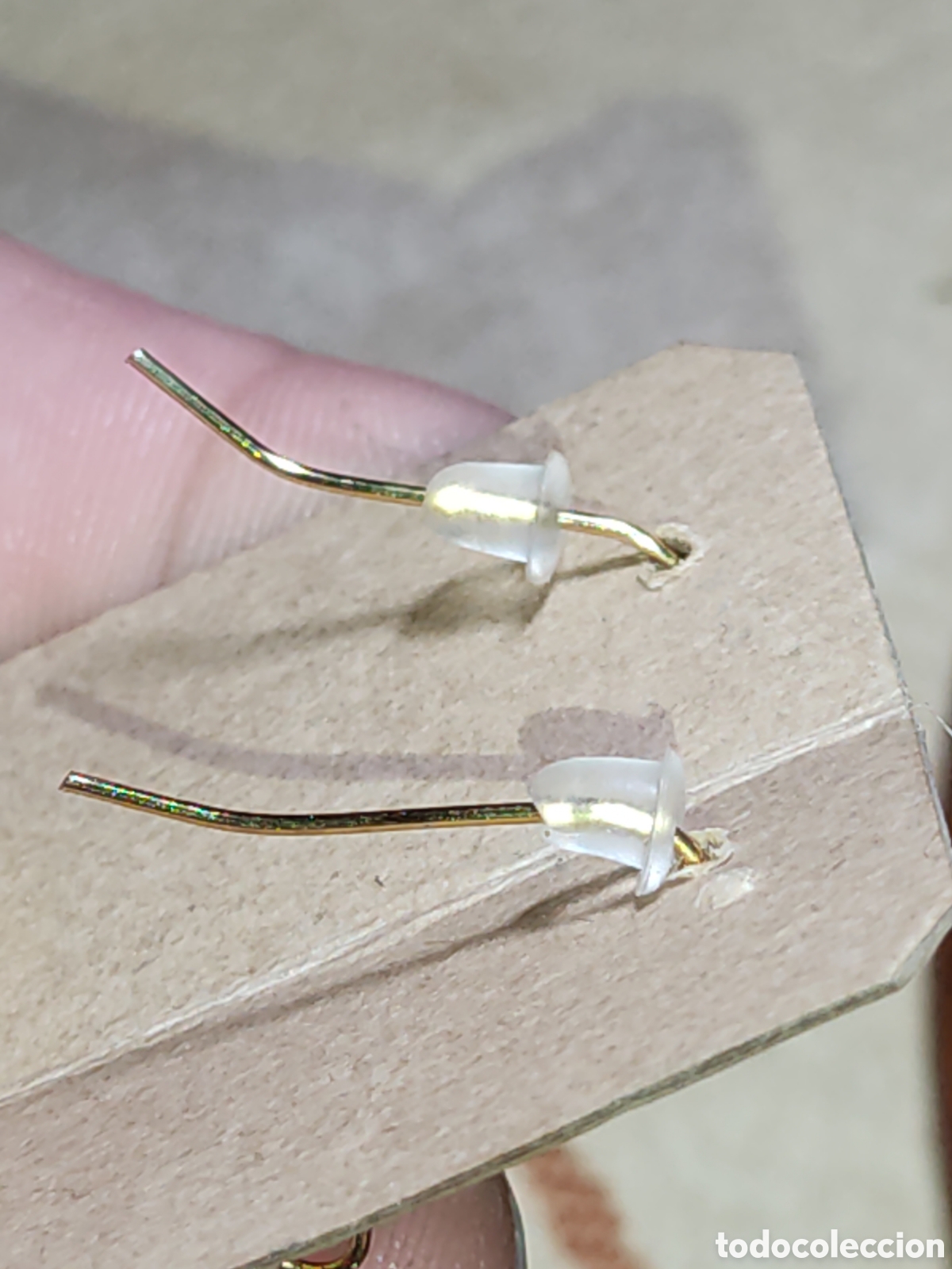 Joyeria: Pendientes de cristal multifaceta color &aacute;mbar. - Foto 4
