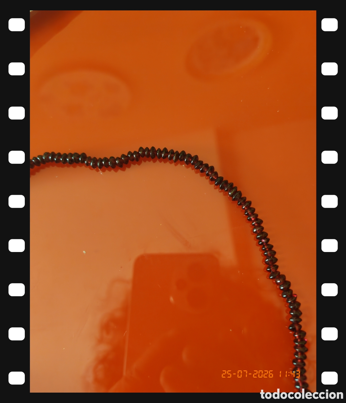 Joyeria: Collar piedras granate natural