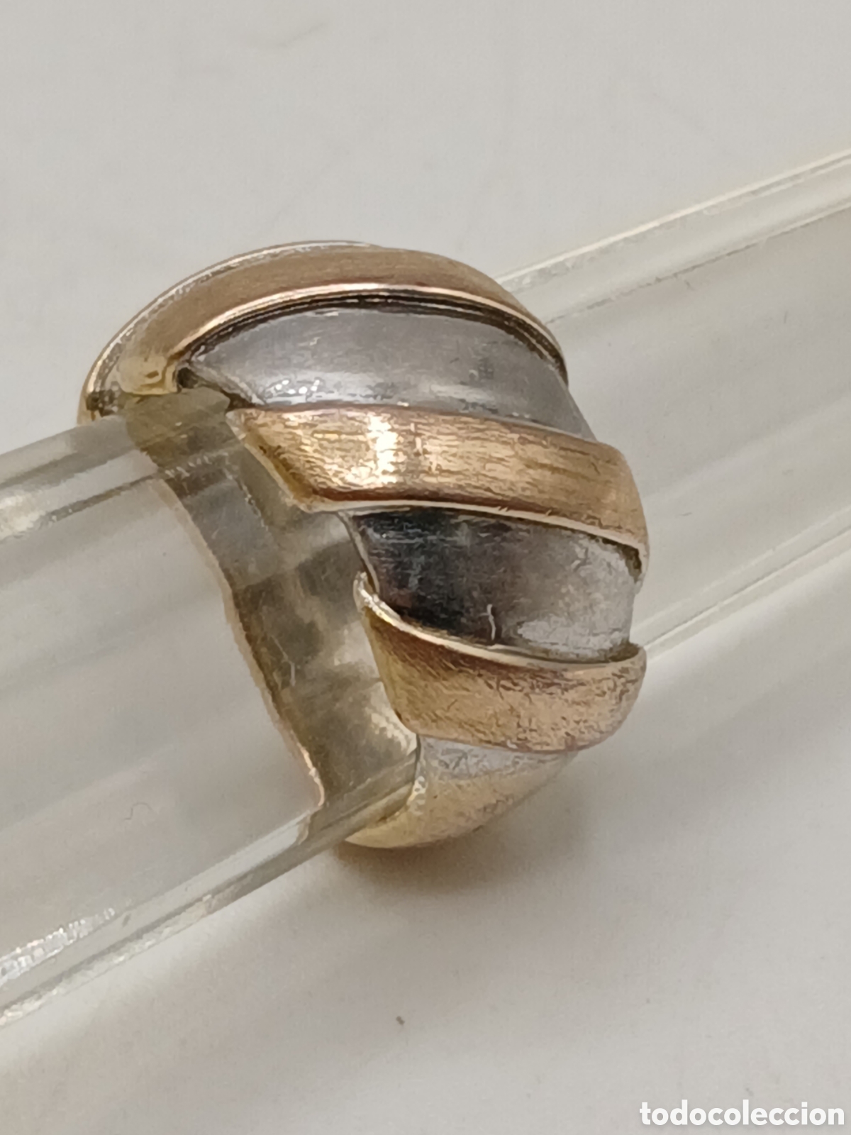 Joyeria: Anillo dise&ntilde;o plata 925mls y oro - Foto 2