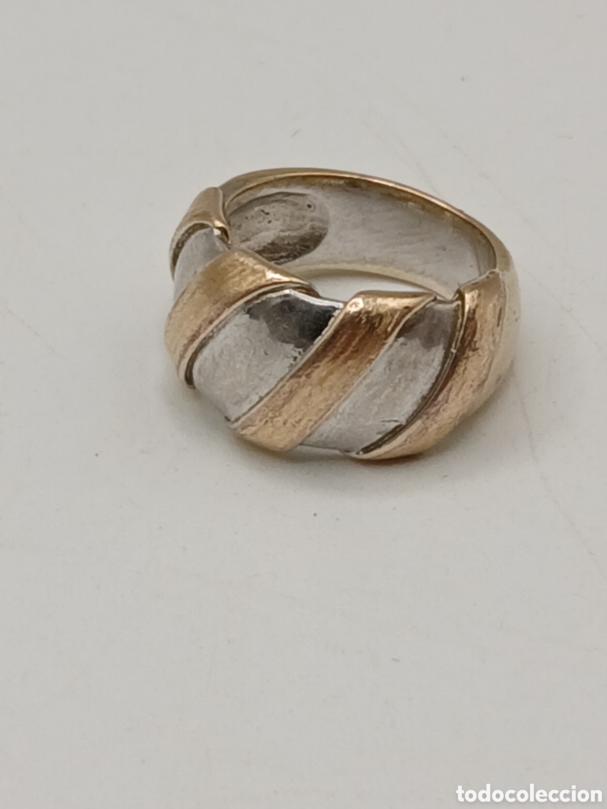 Joyeria: Anillo dise&ntilde;o plata 925mls y oro - Foto 3
