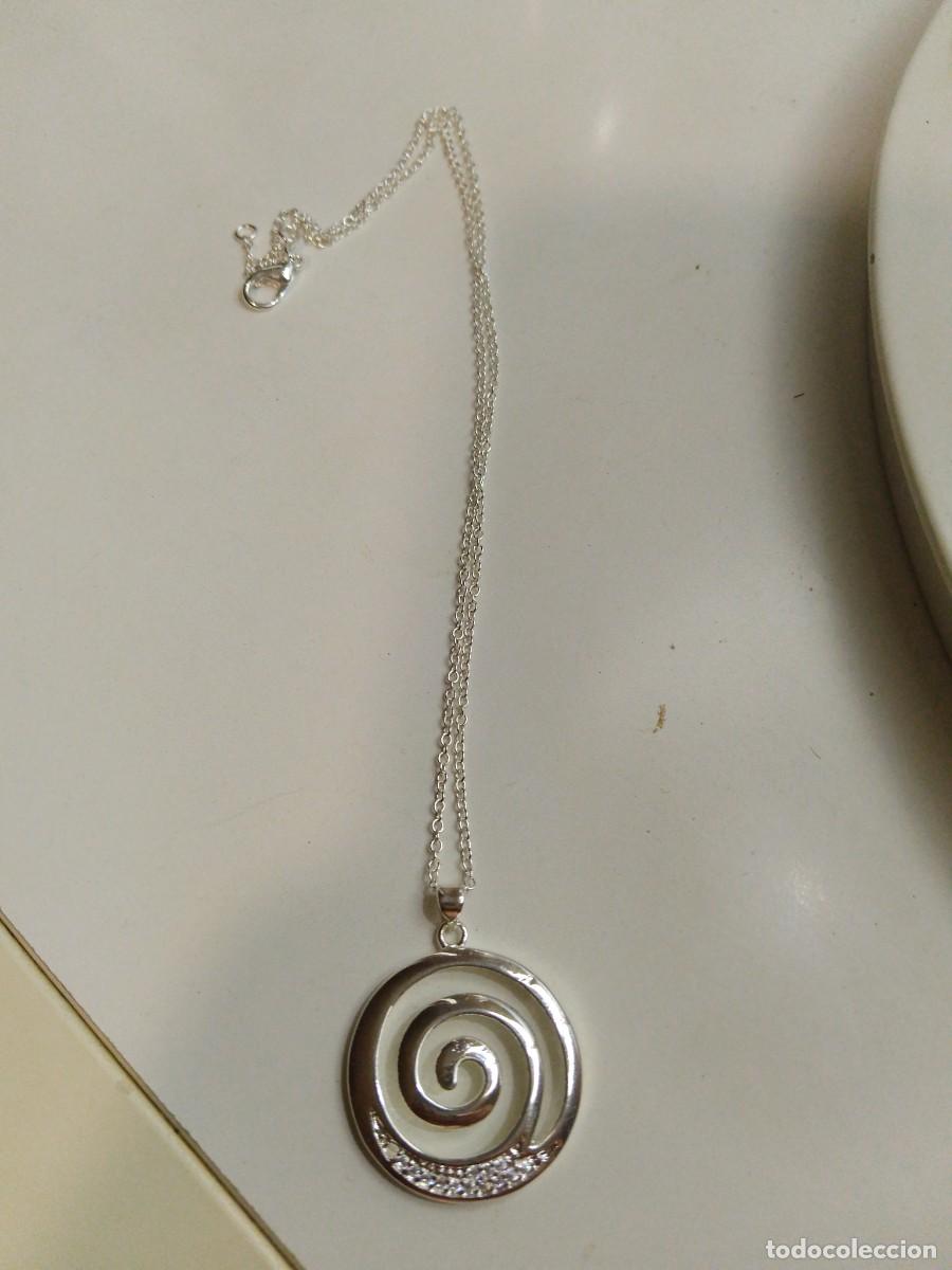 Joyeria: Cadena con colgante en espiral plata 925