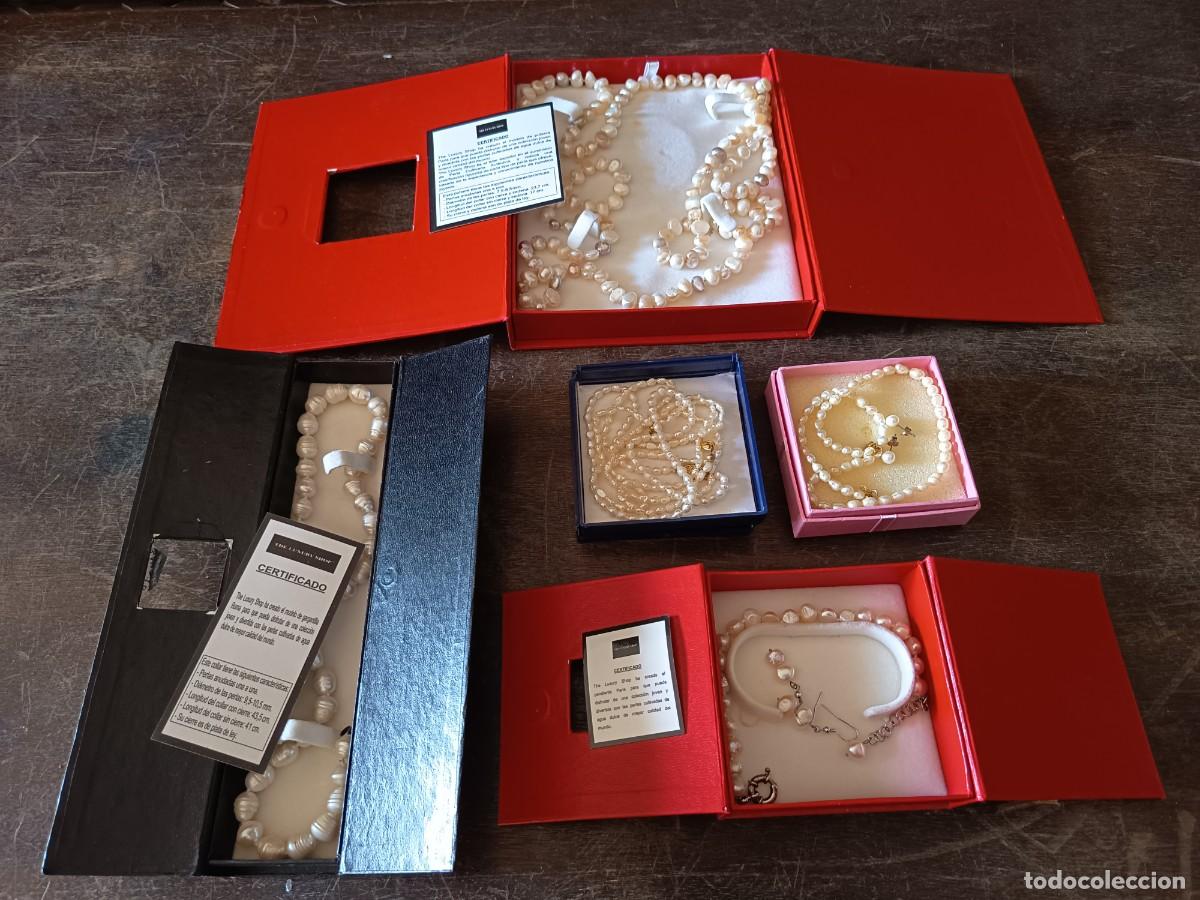 Joyeria: Lote 5 Estuches Joyer&iacute;a perlas The Luxury Shop