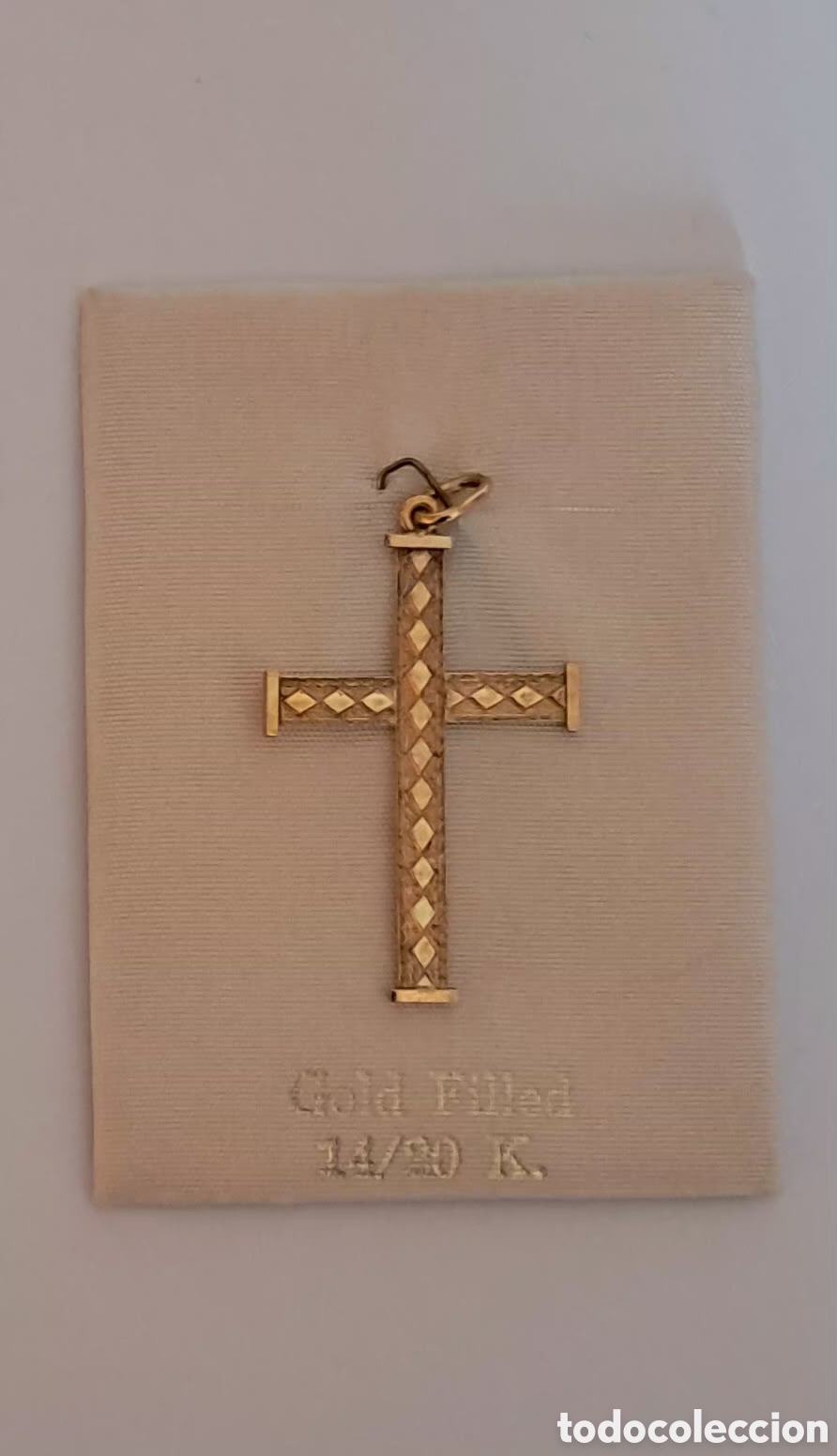 Joyeria: Cruz colgante gold filled 14/40 K