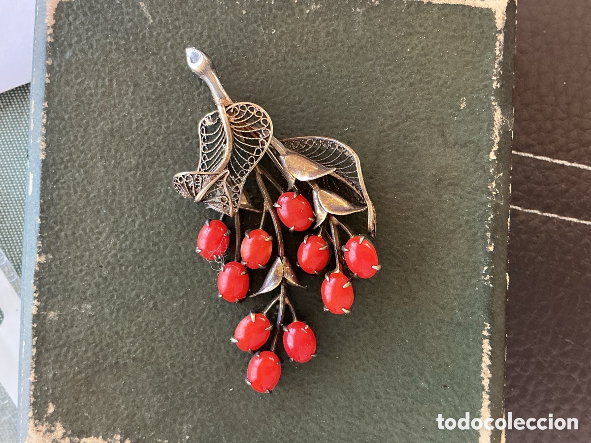 Joyeria: Broche antiguo plata 1940 China