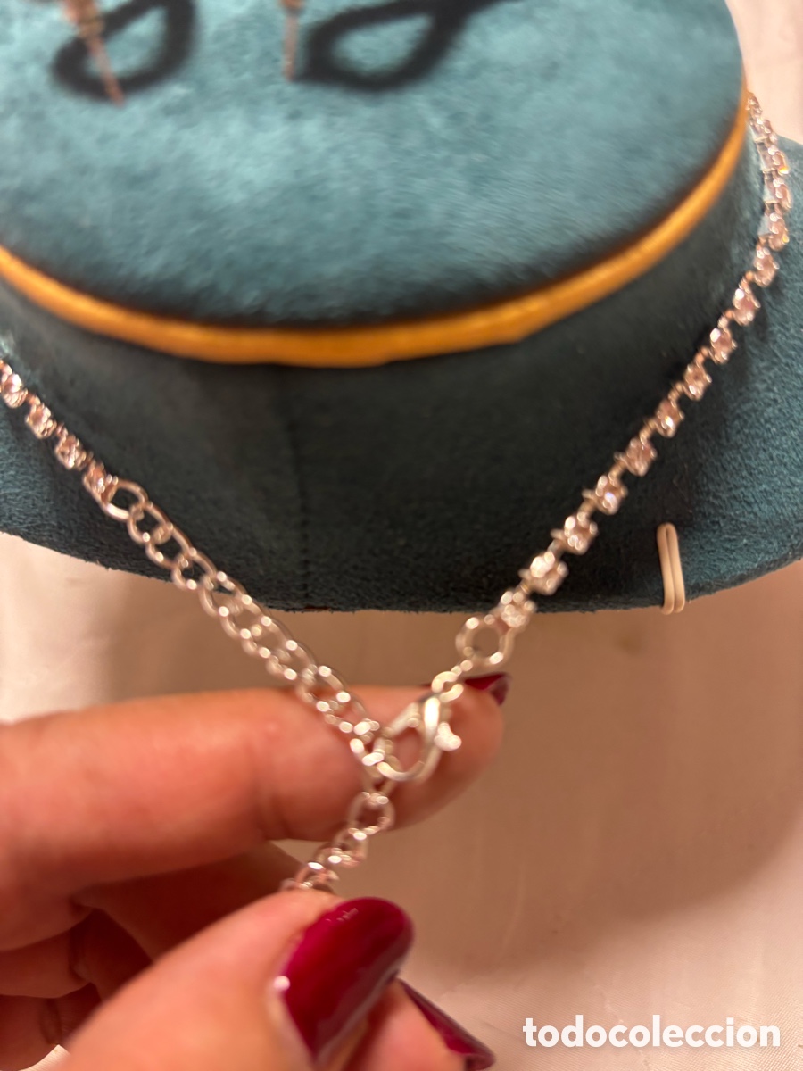 Joyeria: Conjunto gargantilla y pendientes strass - Foto 4