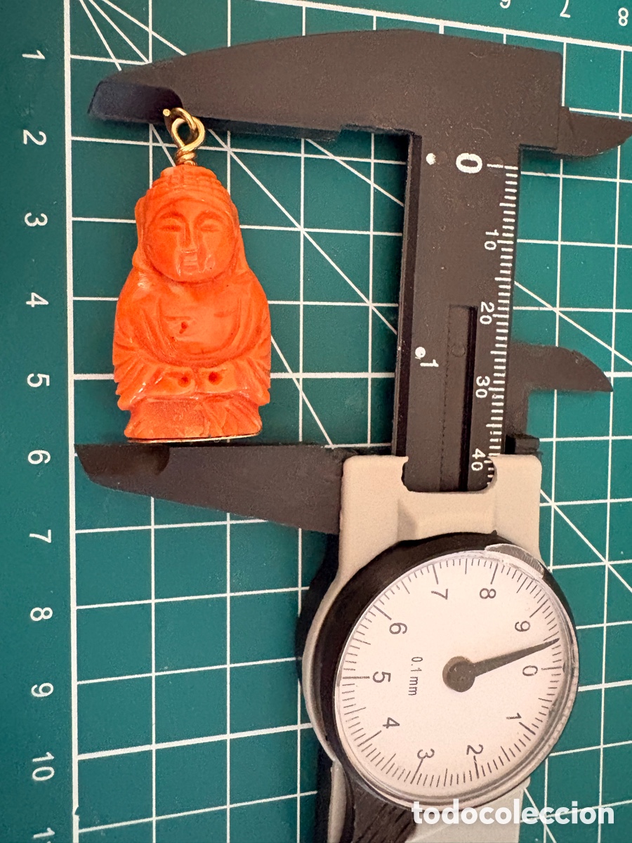 Joyeria: Colgante antiguo de Coral y oro - Foto 2