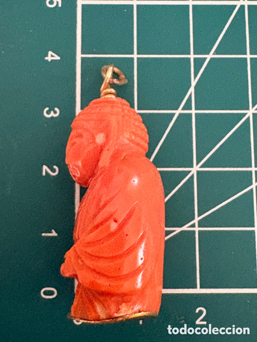 Joyeria: Colgante antiguo de Coral y oro - Foto 7