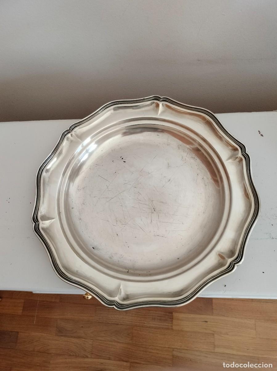Joyeria: Tercer lote de objetos de alpaca o metal plateado. Ver fotos.