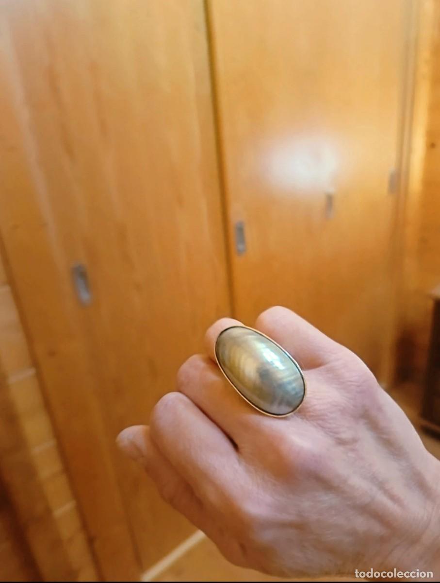 Joyeria: Anillo Vintage Gran Perla Madre Filipina