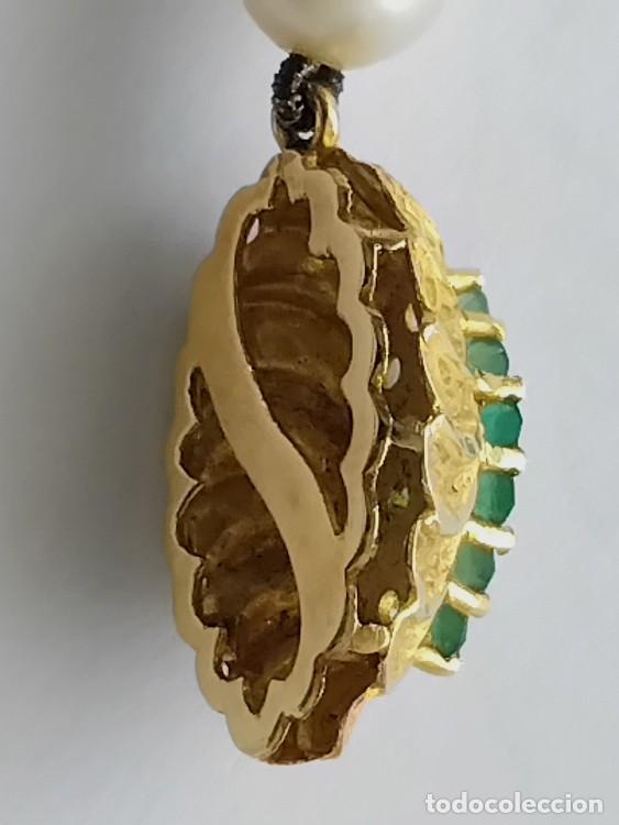 Joyeria: Oro 18 k. Collar de perlas y crisoprasas - Foto 9