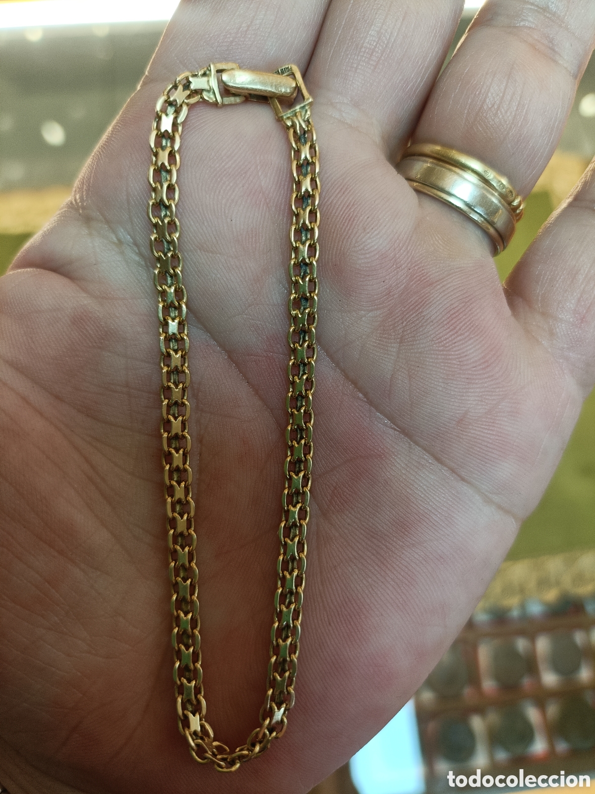 Joyeria: ELEGANTE PULSERA ELABORADA EN ORO 18K - Foto 2
